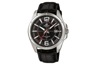 Casio bracelet de montre 10454102 Cuir Noir 20mm 