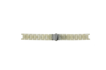 Bracelet de montre Fossil ES2670 Plastique Beige 14mm