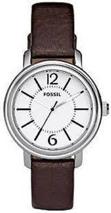 Bracelet de montre Fossil ES2718 Cuir Brun 14mm