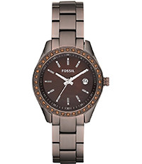 Bracelet de montre Fossil ES3022 Acier inoxydable Brun 14mm