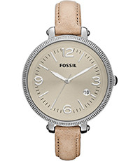 Bracelet de montre Fossil ES3141 Cuir Beige 12mm