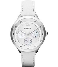 Bracelet de montre Fossil ES3242 Cuir Blanc 16mm