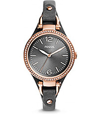 Bracelet de montre Fossil ES3620 Cuir Gris 8mm
