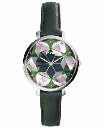 Bracelet de montre Fossil ES3903 Cuir Vert 14mm
