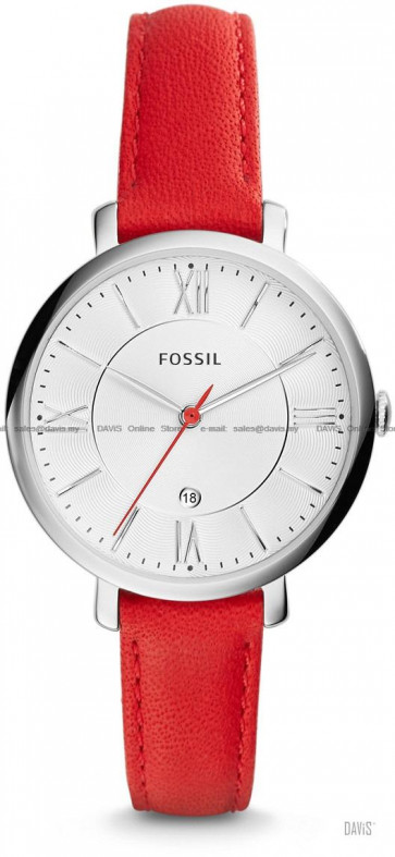 Bracelet de montre Fossil ES3926 Cuir Rouge 14mm