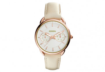 Bracelet de montre Fossil ES3954 Cuir Beige 16mm