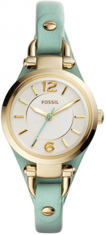 Bracelet de montre Fossil ES4003 Cuir Vert 7mm