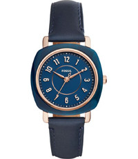 Bracelet de montre Fossil ES4280 Cuir Bleu 18mm