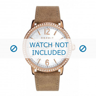 Esprit bracelet de montre ES108092-006 Cuir Brun clair + coutures défaut
