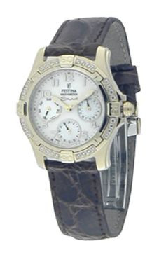 Bracelet de montre Festina F16023-1 Cuir Brun 18mm