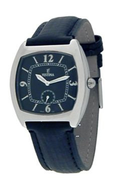 Bracelet de montre Festina F16041-7 Cuir Bleu 22mm