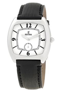 Bracelet de montre Festina F16041-3 / F16041-9 Cuir Noir 22mm