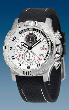 Bracelet de montre Festina F16183-1 / F16289-4 Cuir Noir 22mm