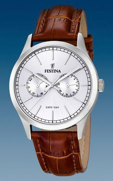 Bracelet de montre Festina F16804-1 Cuir Cognac 22mm