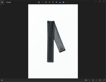 Bracelet de montre Tag Heuer FC6364 Cuir Noir