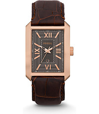 Bracelet de montre Fossil FS4653 Cuir Brun 24mm