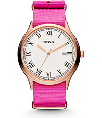 Bracelet de montre Fossil FS4801 Textile Rose 22mm