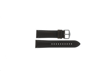 Bracelet de montre Fossil FS5378 Cuir Brun foncé 22mm