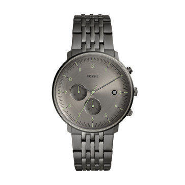 Bracelet de montre Fossil FS5490 Acier inoxydable Gris anthracite 22mm
