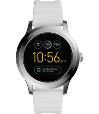 Bracelet de montre Fossil FTW2115 Silicone Blanc 22mm