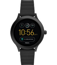 Bracelet de montre Fossil FTW6009 Silicone Noir 18mm