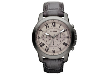 Fossil bracelet de montre FS4766 Cuir Gris 22mm