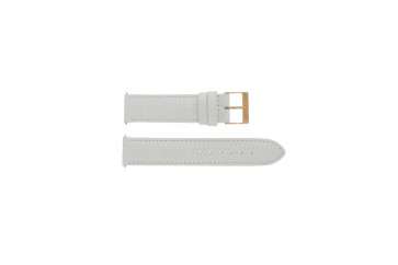 Bracelet de montre Guess W17516L1 Cuir Blanc 20mm
