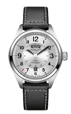 Bracelet de montre Hamilton H001.70.505.753.01 Cuir Noir 20mm