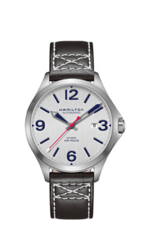 Bracelet de montre Hamilton H76525751 Cuir Noir 20mm