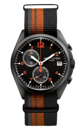 Bracelet de montre Hamilton H76582933 Textile Multicolore 22mm