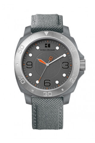 Bracelet de montre Hugo Boss HB-142-1-29-2395 / HO1512666 Textile Gris 20mm