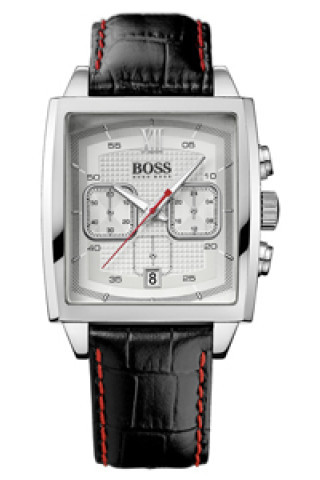 Bracelet de montre Hugo Boss HB-87-1-14-2418 / HB659302198 Cuir Noir