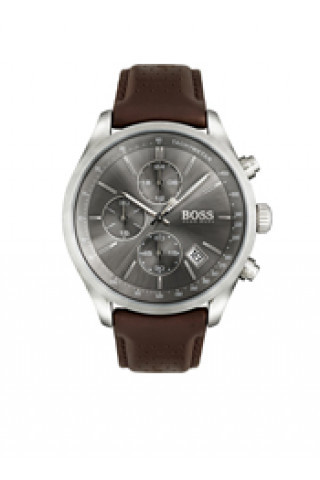 Bracelet de montre Hugo Boss HB-297-1-14-2956 / HB659302764 / 659303072 Cuir Brun foncé 22mm