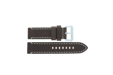 Bracelet de montre Universel I354 Cuir Brun 24mm