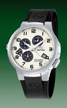 Bracelet de montre Jaguar J1202-1 Caoutchouc Noir 14mm