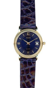 Bracelet de montre Jaguar J601-5 Cuir Bleu 14mm