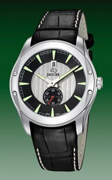 Bracelet de montre Jaguar J615 / J617-3 Cuir Noir 22mm
