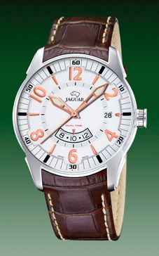 Bracelet de montre Jaguar J628/1 Cuir croco Brun