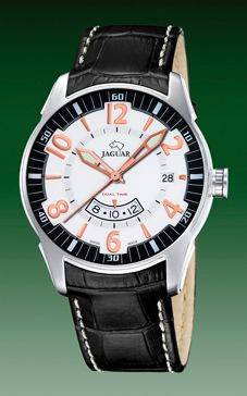 Bracelet de montre Jaguar J628/2 Cuir croco Noir