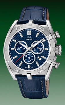 Bracelet de montre Jaguar J857-2 Cuir Bleu