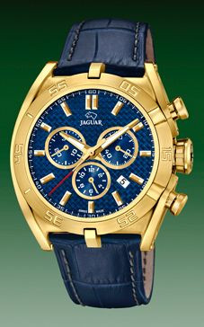 Bracelet de montre Jaguar J858-2 Cuir Bleu