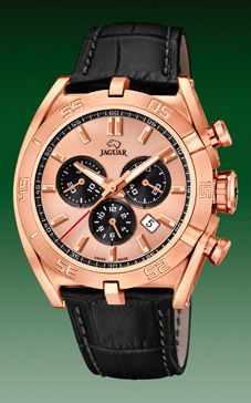 Bracelet de montre Jaguar J859-1 / J859-3 Cuir Noir