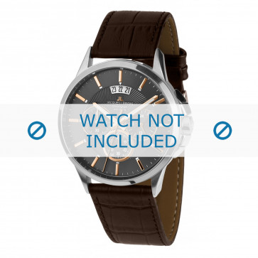 Jacques Lemans bracelet de montre 1-1542H Cuir Brun + coutures défaut