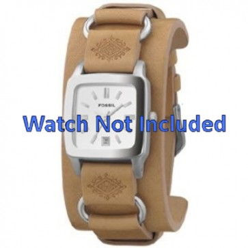 Bracelet de montre Fossil JR8300 Cuir Brun 16mm