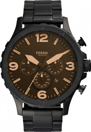 Bracelet de montre Fossil jr1356 Acier Noir 24mm