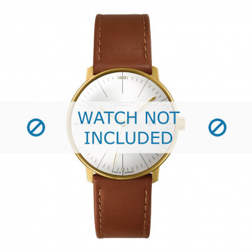 Junghans bracelet de montre 027/7700.00 Cuir Cognac 20mm + coutures défaut