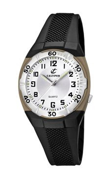 Bracelet de montre Calypso K5215-1 Caoutchouc Noir 15mm