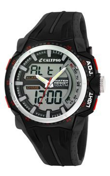 Bracelet de montre Calypso K5539-1 Caoutchouc Noir