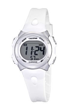 Bracelet de montre Calypso K5609-1 Caoutchouc Blanc crème 13mm