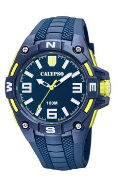 Bracelet de montre Calypso K5761-2 Silicone Bleu